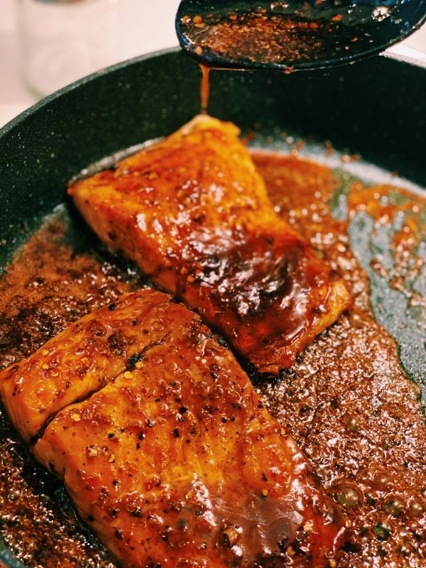 Spicy Honey Glazed Salmon