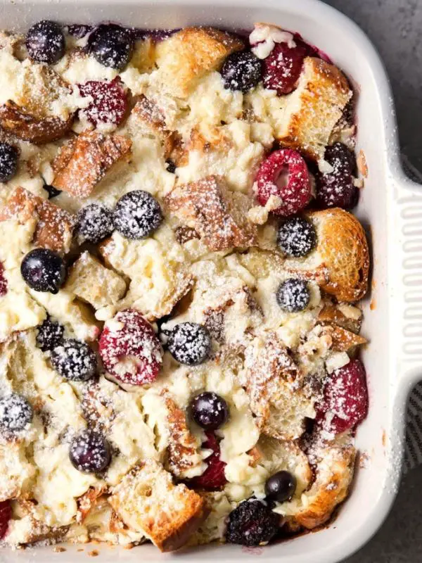 Sweet Croissant Breakfast Casserole