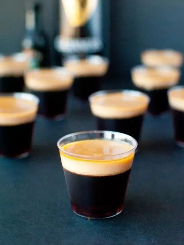 Baby Guinness Jello Shots