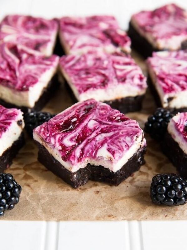 Blackberry Cheesecake Brownies