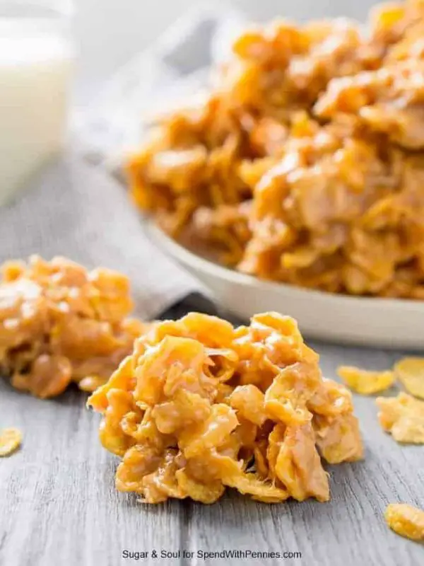 Peanut Butter Cornflake Cookies