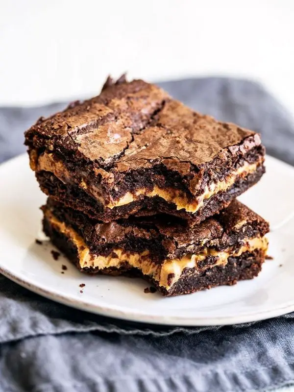 Peanut Butter Stuffed Brownies