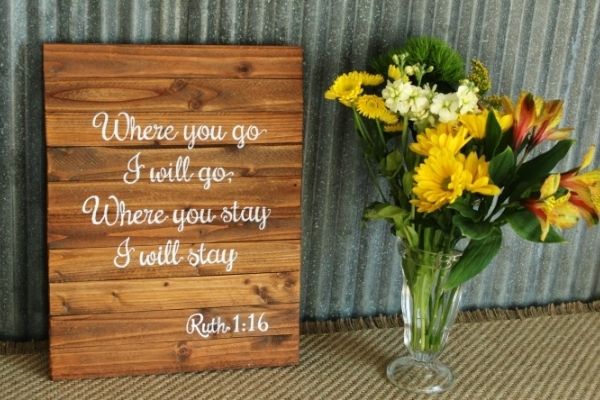 DIY Small Faux Pallet Wood Sign