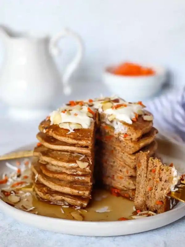 Gluten-Free Carrot Cake Pancakes