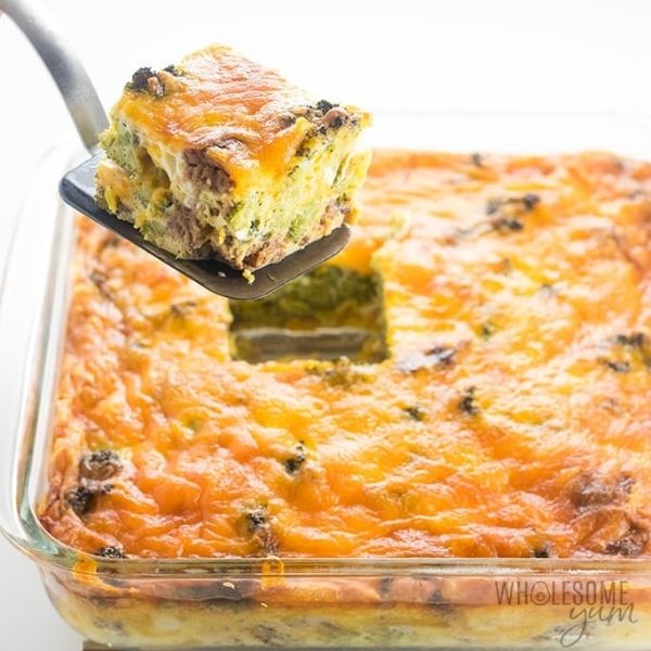 Breakfast Casserole with Sausage and Cheese