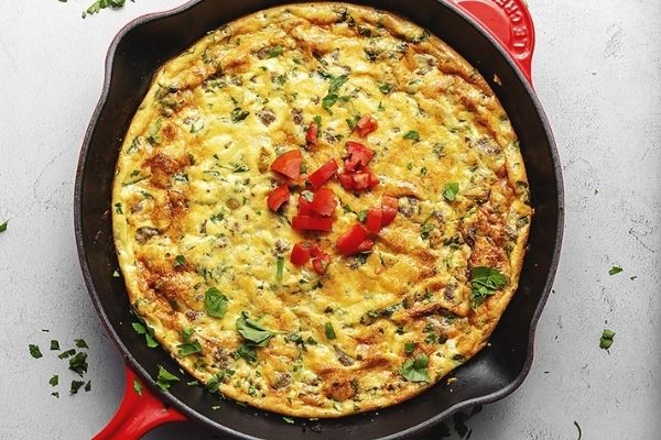 Keto Frittata with Sausage