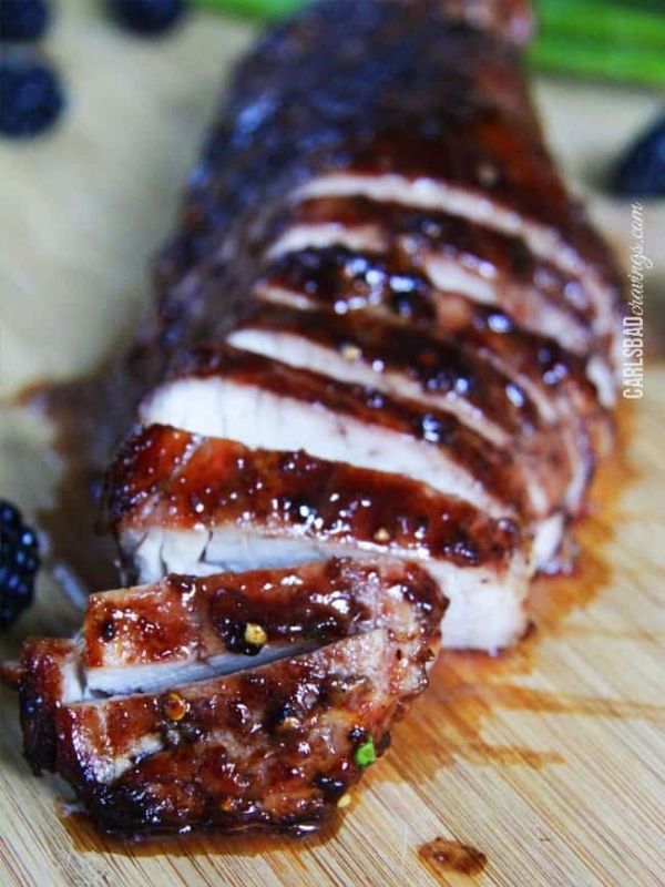 Roasted Pork Tenderloin with Blackberry Hoisin Sauce