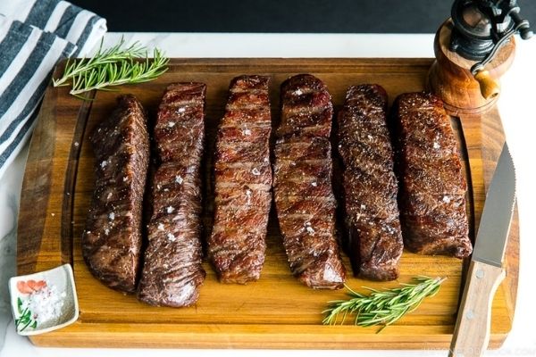 Reverse Sear Steak on Traeger with Smoked Garlic