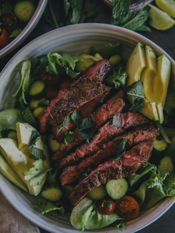 Smoky Flat Iron Steak Salad