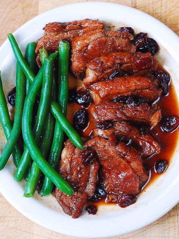 Duck Breast with Cranberry Sauce
