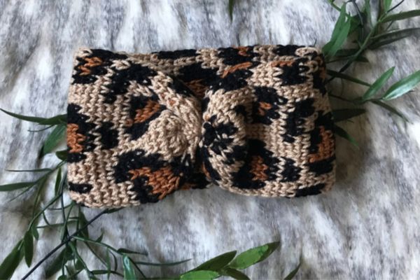 Leopard Headband Crochet Pattern
