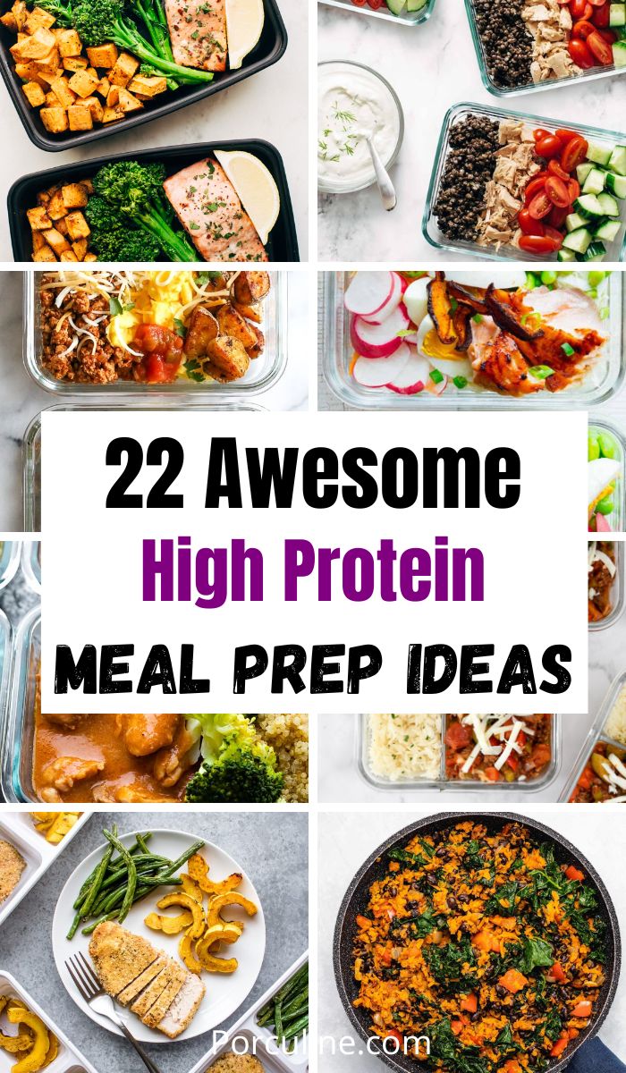 22 Easy High Protein Meal Prep Ideas to Add to Your Meal Rotation ...