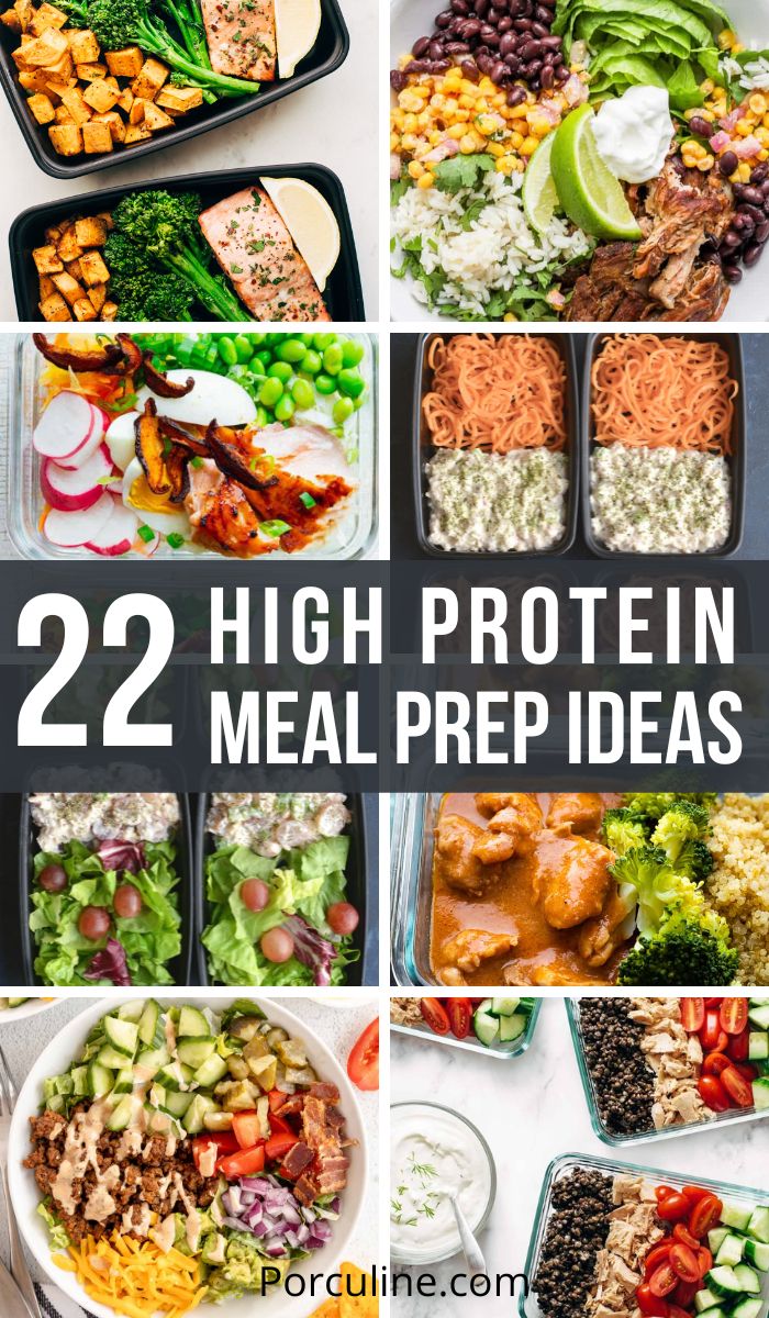 22 Easy High Protein Meal Prep Ideas to Add to Your Meal Rotation ...