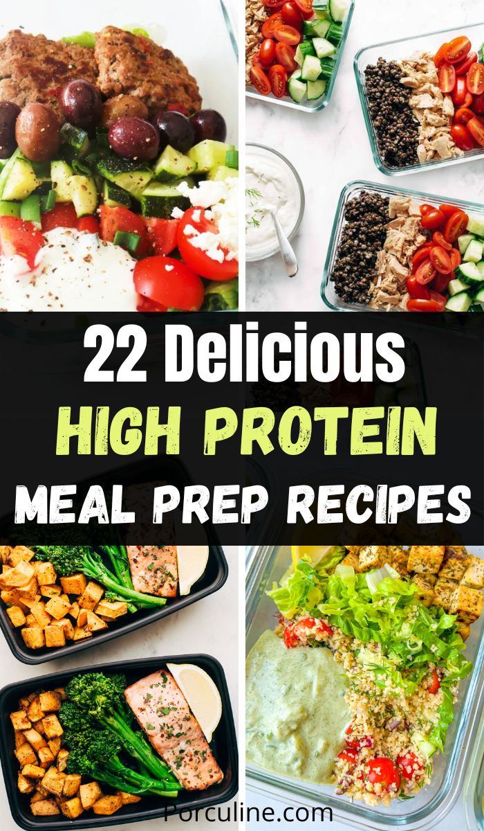 22 Easy High Protein Meal Prep Ideas to Add to Your Meal Rotation ...