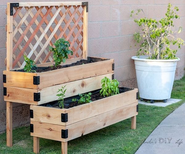 DIY Tiered Raised Garden Bed