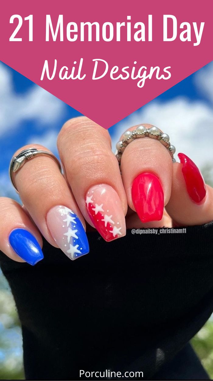 21 Simple Memorial Day Nail Designs to Show Your Patriotism Porculine