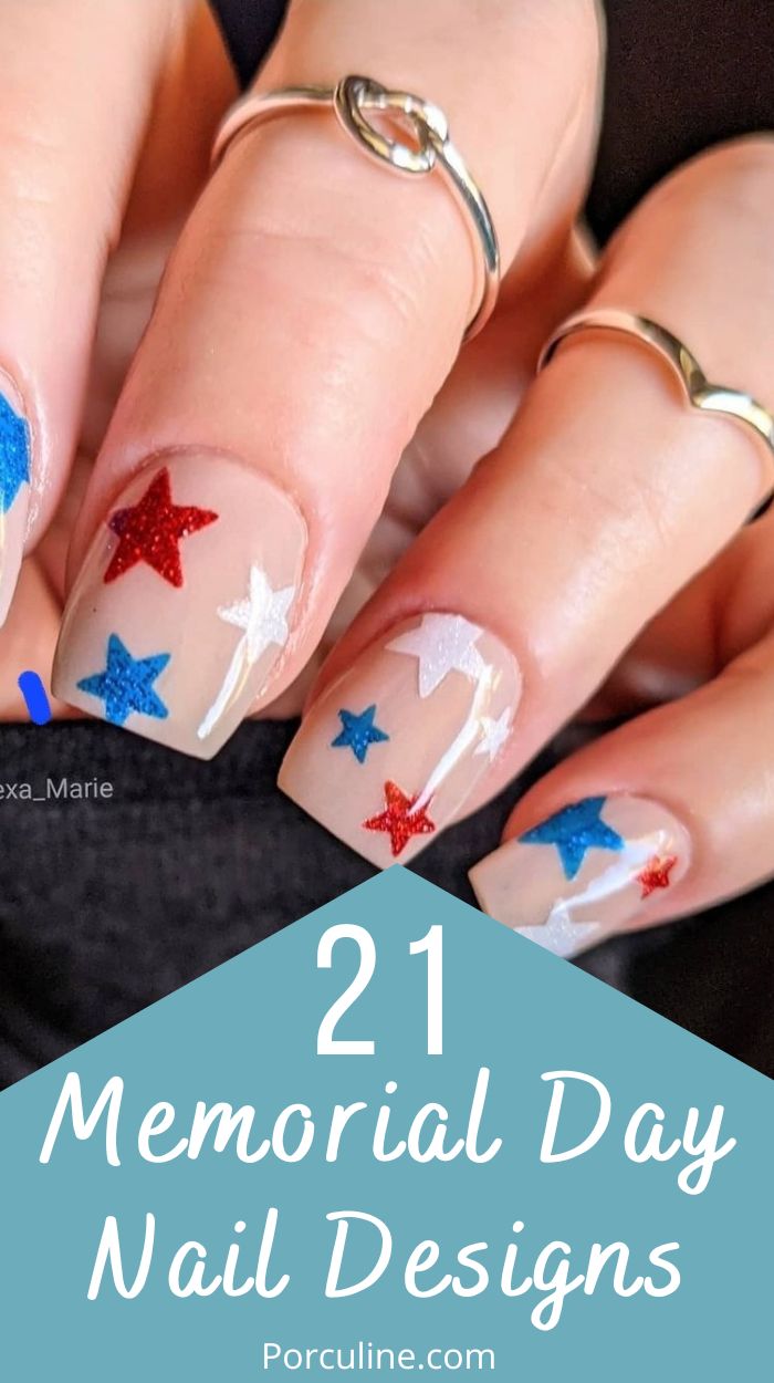 21 Simple Memorial Day Nail Designs to Show Your Patriotism Porculine