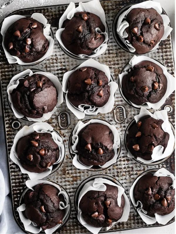 Double Chocolate Espresso Muffins