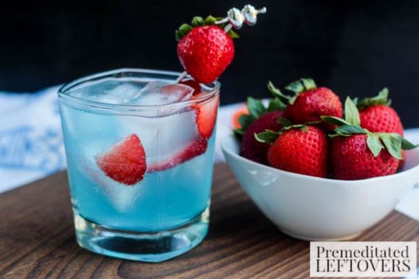 Strawberry and Berry Colada Cocktail