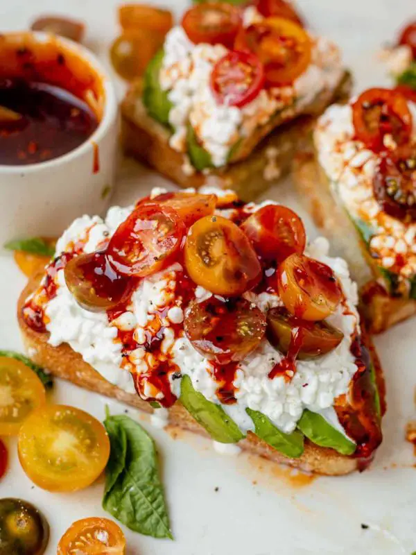 Avocado Cottage Cheese Toast