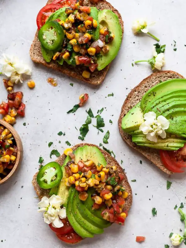 Avocado Toast with Charred Corn Salsa