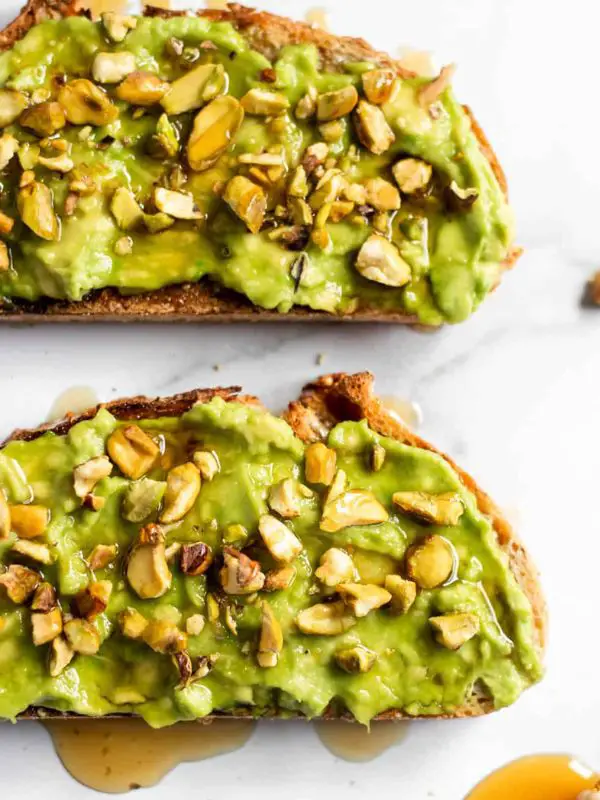 Pistachio Honey Avocado Toast