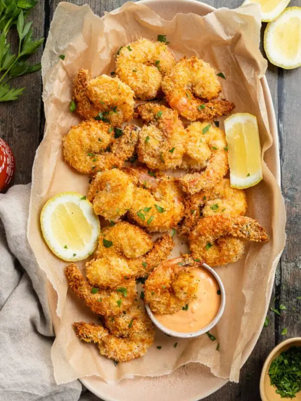 Air Fryer Fried Shrimp with Sriracha Mayo