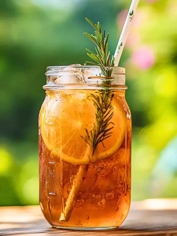 Orange Rosemary Iced Tea