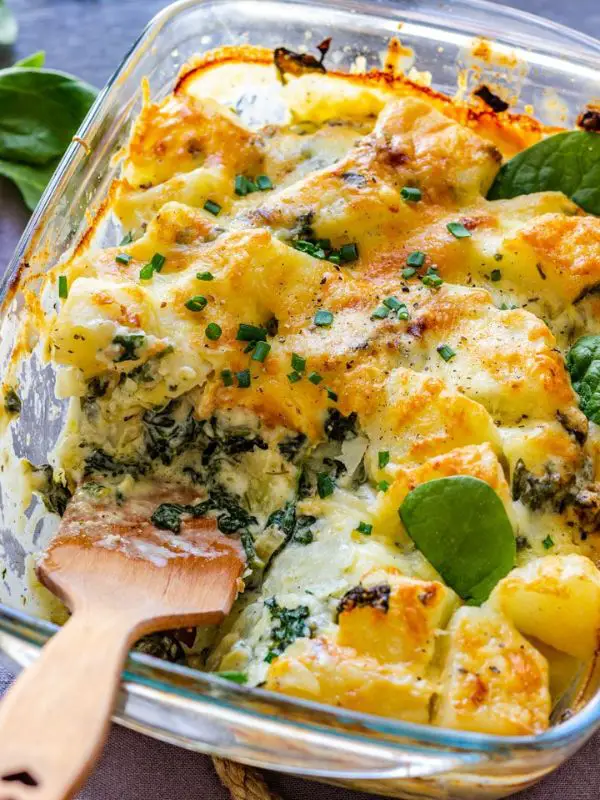 Spinach Potato Casserole